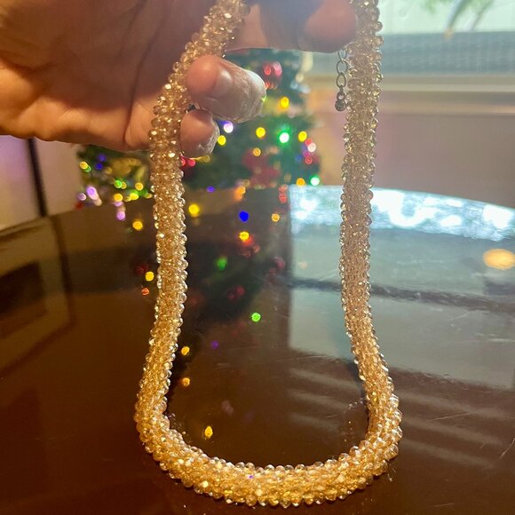 Champagne Bead Necklace NWOT - Picture 3 of 4